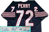 William Perry Chicago Bears Autographed Throwback Jersey with The Fridge Inscription