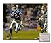Mark Ingram NFL New York Giants Hand Signed 8x10 Photograph Super Bowl XXV Blue Jersey