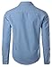 Clovery Mens Casual Oxford Slim Fit Long Sleeve Shirts