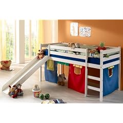 Rutschbett Spielbett LARS, wei� lackiert