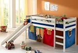 Rutschbett Spielbett LARS, wei� lackiert