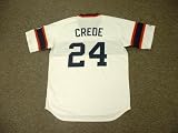 JOE CREDE Chicago White Sox Majestic Cooperstown Throwback Home Baseball Jersey
