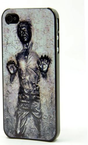 Han Solo Frozen in Carbonite Apple iPhone 4 4S Black Case STAR WARS + Screen Protector