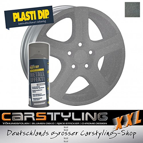 'Plasti-Dip' liquid film, metall effect spray, metallic silver (consisting of one tin, 400ml) ...also for car body