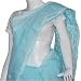 Sari Clothing in Cotton with Chikan Embroidery Green (chsari114)
