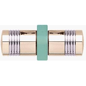 CRL Flush Ring Style Brass Knob/Chrome Ring Finish Back-to-Back Shower Door Knobs