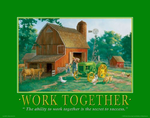John Deere Tractor Motivational Poster Art Print 11x14 Toys Charles Freitag Wall Decor Pictures