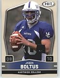 2009 Sage HIT 60 Jason Boltus ( RC - Rookie Card / Hartwick College
- QB ) First Card of the 2009 NFL Rookies - Shipped in a
Protectective Display Case