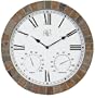 River City Clocks 15 Inch Indoor/Outdoor Tile Clock with Time, Temperature, and Humidity - Model # 1012-15
