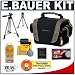 Eddie Bauer Camcorder Camera Case + Tripod + Accessory Kit for Canon, Hitachi, JVC, Panasonic, Samsung, Sanyo and Sony Camcorders Image