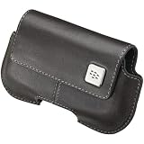 BlackBerry Leather Horizontal Holster BlackBerry 8900 - Black