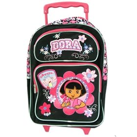 Nick Jr Dora the Explorer Wheeled Backpack Luggage by Nickelodeon