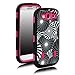 S3 Case, Galaxy S3 - E LV Galaxy S3 Case Cover Hybrid Defender Armor Shock-Absorption for Samsung Galaxy S3 i9300 with 1 Screen Protector, 1 Black Stylus and E LV Microfiber Sticker Digital Cleaner - (Pink)