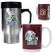 Detroit Lions NFL Travel Mug & Gameball Ceramic Mug Set - Helmet logo