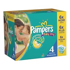 Pampers Baby Dry Size 4 Diapers Economy Pack Plus 192 Count