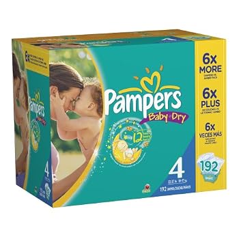 Set A Shopping Price Drop Alert For Pampers Baby Dry Size 4 Diapers Economy Pack Plus 192 Count