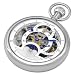 Charles Hubert 3816-W Dual Time Mechanical Pocket Watch