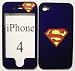 Search : Licensed Superman Super Man of Steel logo Apple iPhone 4 4g Faceplate Hard Cell Protector Case Housing Cover Snap On NEW !!