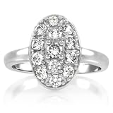 Carleen's CZ Oval Engagement Ring - 1.3 TCW Sterling Silver