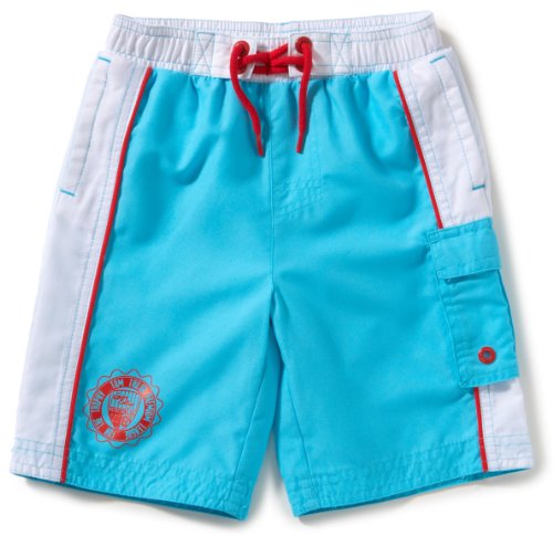 TOM TAILOR Jungen Badeshort 65101966282/beachshort colourblock, Gr. 116/122, T&uuml;rkis (6240) Preisvergleich