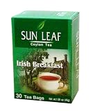 Sun Leaf Irish Breakfast Tea, 30-Count Tea Bags (Pack of 24)