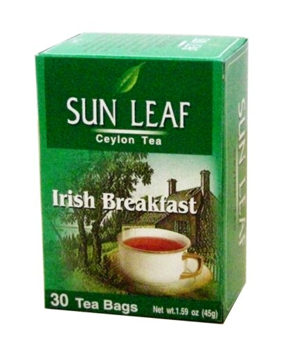 Sun Leaf Irish Breakfast Tea, 30-Count Tea Bags (Pack of 24) by Sunleaf