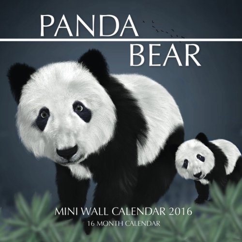 Panda Bear Mini Wall Calendar 2016: 16 Month Calendar