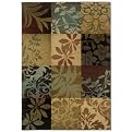 Hudson Botanical Block Rug Collection - Multicolored