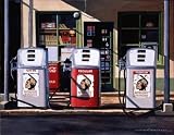 Mohawk Gazoline - Artist: Alain Bertrand - Art Print Poster Size: 32.00 by 24.00 inches