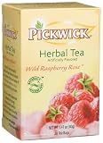 Pickwick Herbal Tea, Wild Raspberry Rose, 20-Count Tea Bags (Pack of 6)