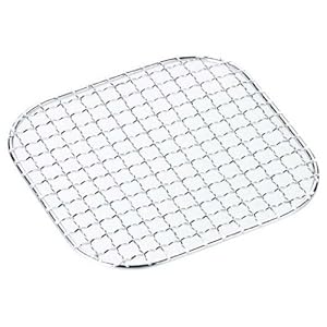 【クリックでお店のこの商品のページへ】キャプテンスタッグ(CAPTAIN STAG) 炭焼一番角型焼きアミ5号160×160mm M-6586