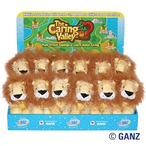 Webkinz Caring Valley Lion Plush Animal