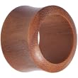 18mm Organic Sawo Wood Hollow Saddle Plug