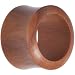 18mm Organic Sawo Wood Hollow Saddle Plug
