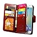 S6 Edge Plus Case, Joopapa Galaxy S6 Edge Plus Wallet Case,Pu Leather Case Magnet Wallet Credit Card Holder Flip Cover Case Built-in 9 Card Slots & Stand Case for Samsung Galaxy S6 Edge Plus (Brown)