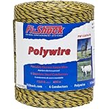 Fi-Shock PW1320Y6-FS 6-Strand Polywire, 1320-Feet