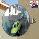 Vialux Polymir Unbreakable 2 Way Convex Mirror - Traffic, Driveway, Safety & Security - 30cm