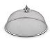 Arthur Court Stainless Steel Mesh Picnic Food Cover Protectors for Bugs, Parties Picnics, BBQs/Cast Aluminum Fleur de Lis Knob 5.5