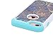 iPhone 7 Case, Nuomaofly [Creative] Studded Rhinestone Crystal Bling Hybrid Armor Defender Dual Layer Protective Case Cover for Apple iPhone 7 (Blue Circle)