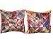 2 Hot pink Purple Color Tribal India Vintage Sari Toss Pillow Cushion Covers