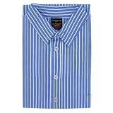 The Best Nightshirt Co Nightshirts For Gentlemen Deep Blue White Stripe Medium up To 40 Chest Deep Blue Stripe