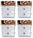 Family Holiday Halloween Webs, Webbing,Cobwebs & Spiderweb with Spiders Decorations (Pack of 4)