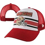 NFL Unisex Adult San Francisco 49ers Spiral Stripe 940 Cap (Red, One Size Fits All)