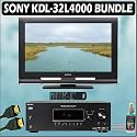 Sony Bravia L-Series KDL32L4000 32-inch 720P LCD HDTV and Accessory Outfit Outfit With Sony AV Receiver