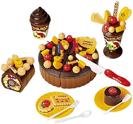 Crazystone's Emulate Kids' Play Birthday Chocolate Cakes Kitchen Funny Children's Toy Kitchen