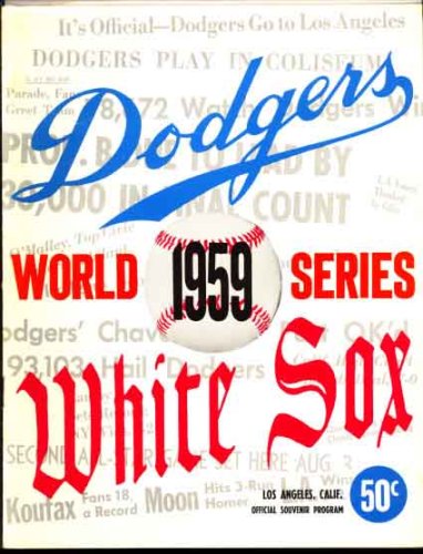 World Series Program 1959 Los Angeles Dodgers (home) vs Chicago White Sox
