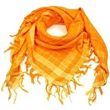 Luxus PALI TUCH PLO PALITUCH SommerTuch HALSTUCH KARO Orange NEU OVP TOP