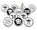 Class of 2016 Graduation Stickers for Hershey Kisses, Set of 324 (Black and White)