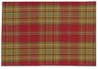 Durable Hand Woven 100% Cotton Striped Placemat with Fused Backing 12x18 Inches Set of 6