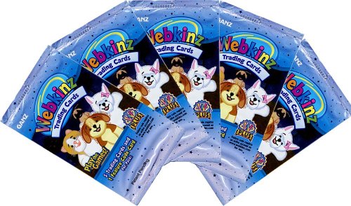 Webkinz Trading Card Game TCG Lot of 5 Booster Packs